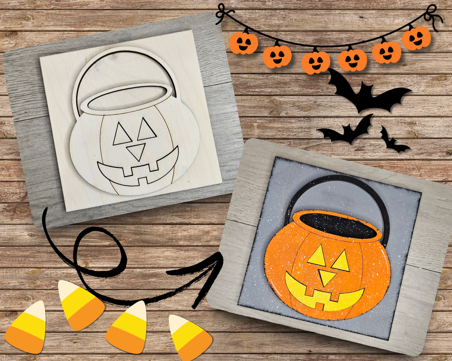 Pumpkin Candy Bucket | #4885