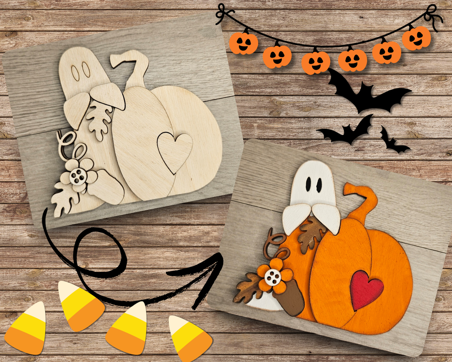 Halloween Ghost Pumpkin | #4719