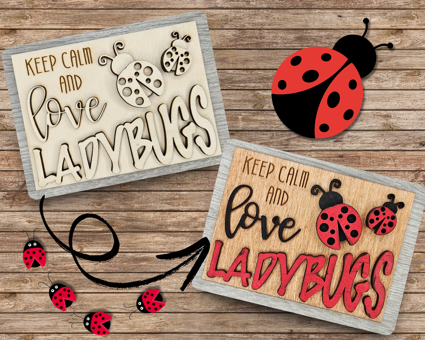 Lady Bug Decor | #2839