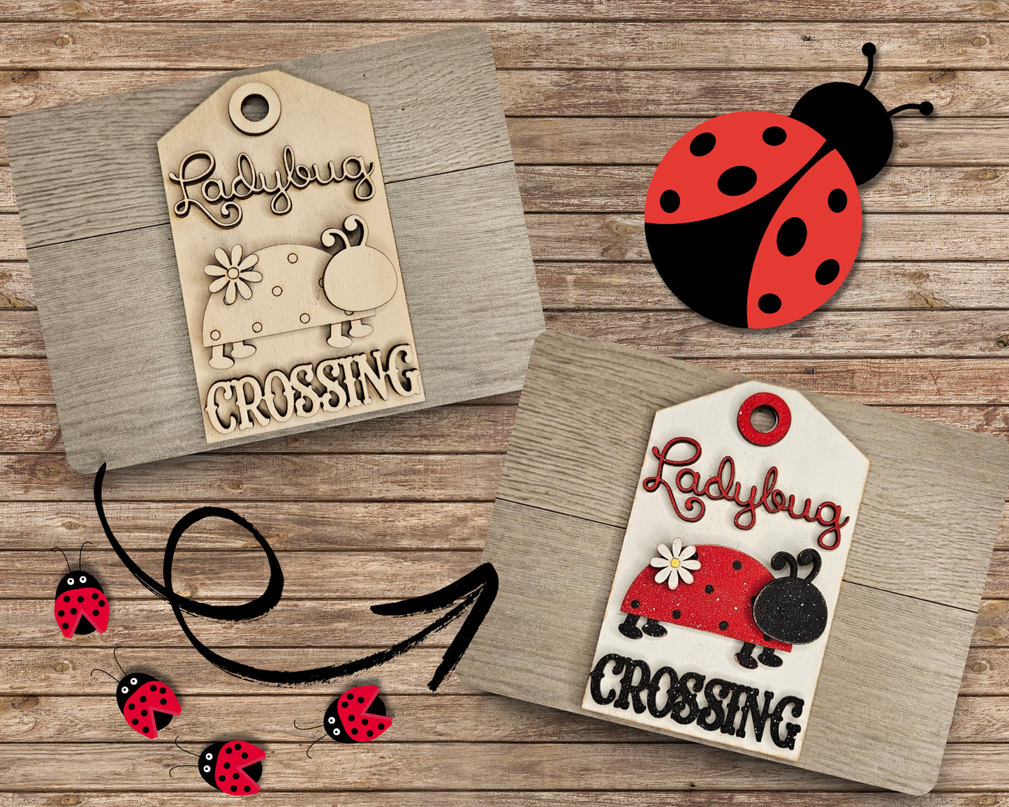 Ladybug Crossing Tag | #4748