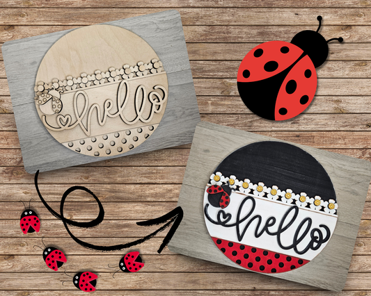 Hello Lady Bug Decor | #4754