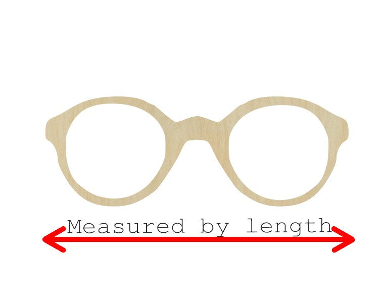 Glasses Back to School Sight DIY paint kit #2307 - Multiple Sizes Available - Unfinished Wood Cutout Shapes