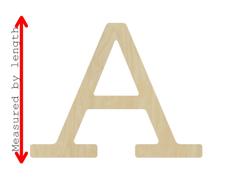Custom Letters #3228 - Multiple Sizes Available - Unfinished Wood Cutout Shapes
