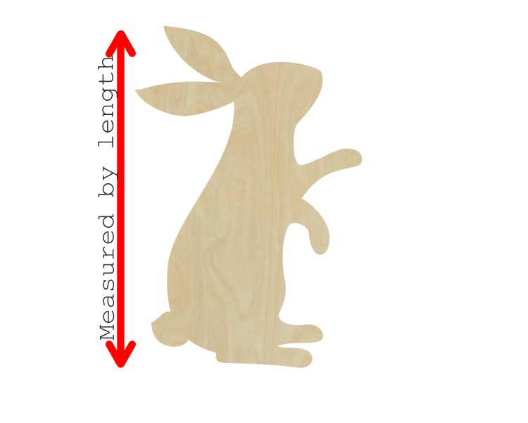 Bunny Cutout Animal cutouts Easter Bunny wood cutouts DIY Paint kit #3826 - Multiple Sizes Available - Unfinished Cutout Shapes