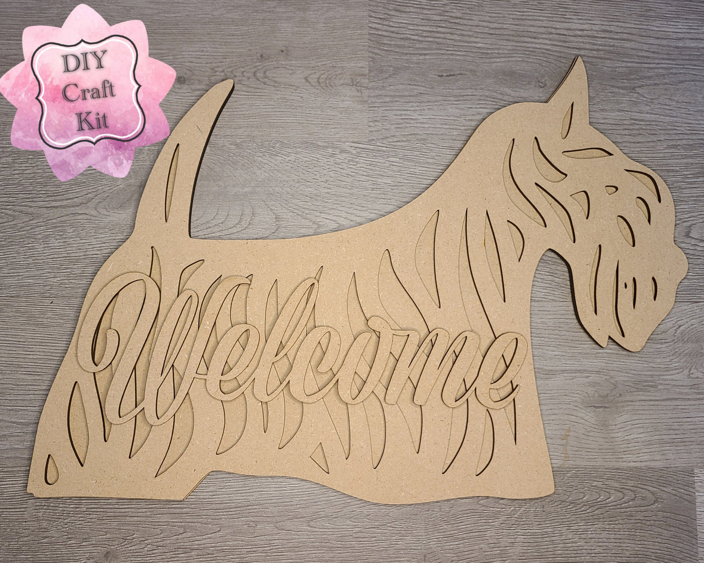 Scottie Dog Welcome Sign | #3158
