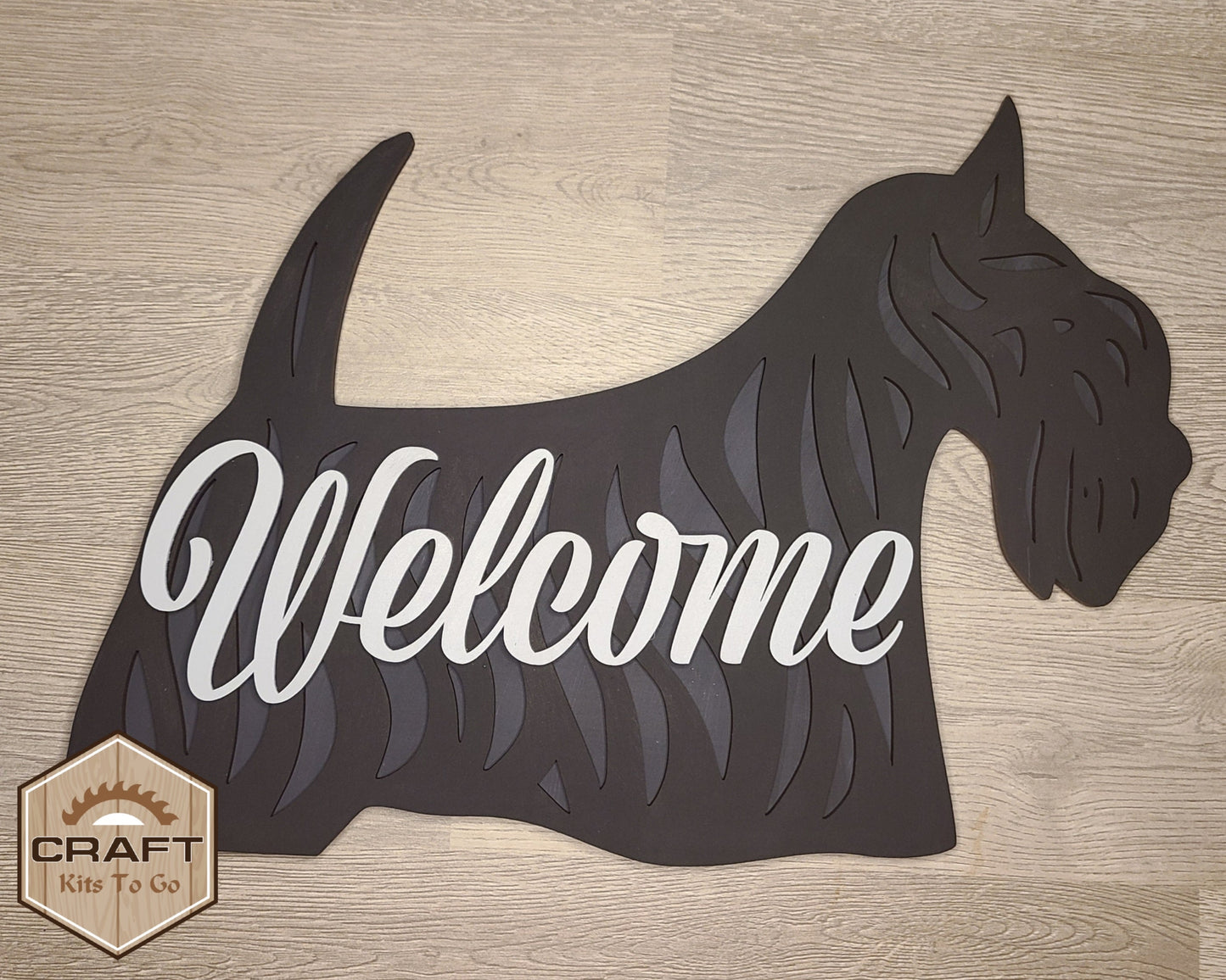 Scottie Dog Welcome Sign | #3158