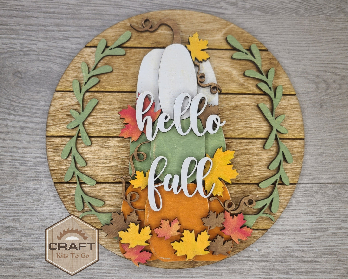 Hello Fall | Stacked Pumpkins | #3367