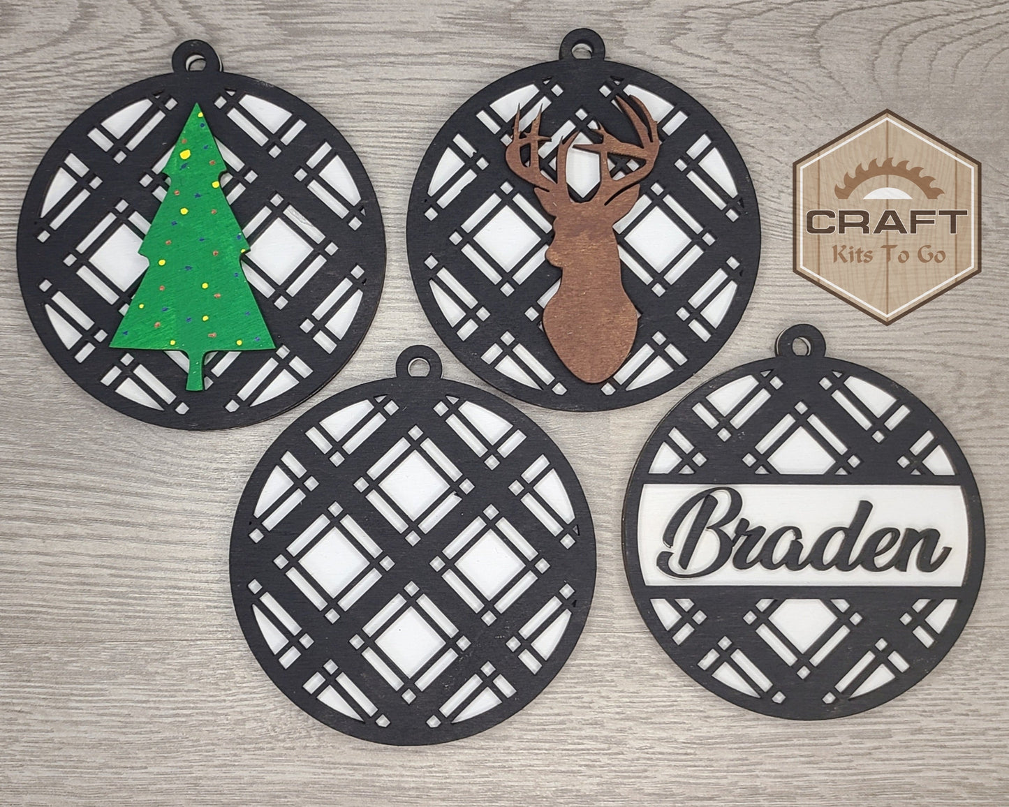 Plaid Ornament | #2297