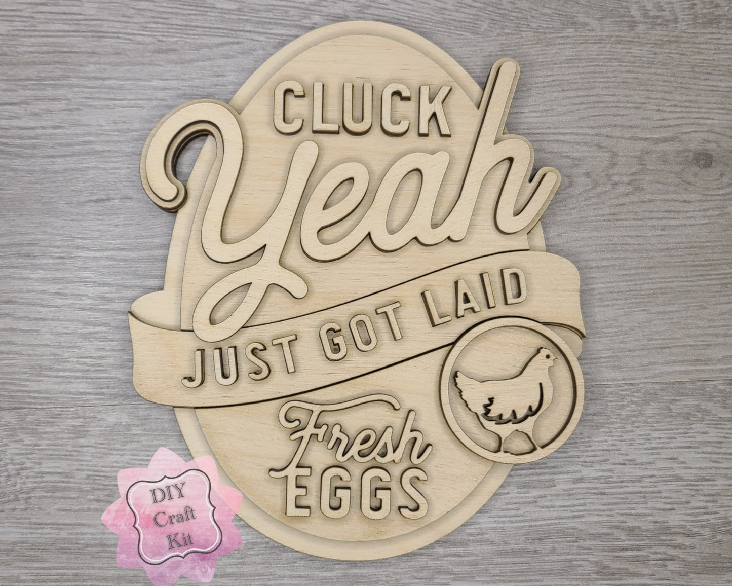 Just got laid Chicken Coop Sign | #3698