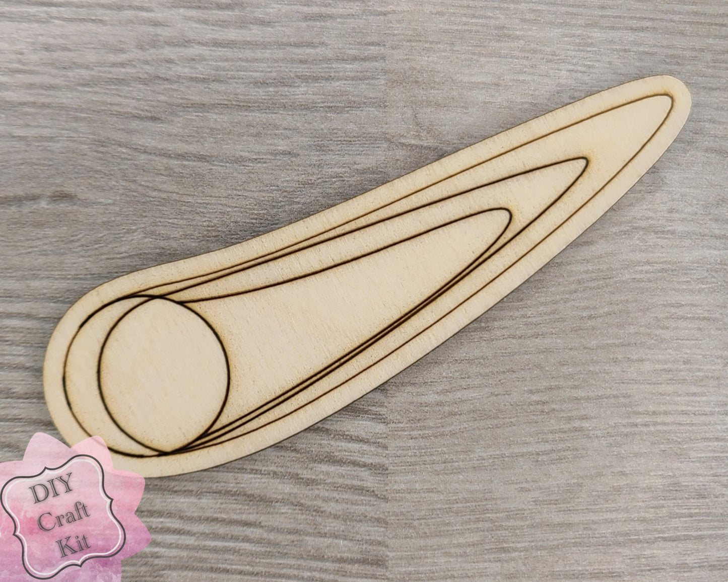 Comet Cutout | Space | Outer Space | Kids Crafts | Wood Shape Cutout | #2225 - Multiple Sizes Available - Unfinished Wood Cutout Shapes