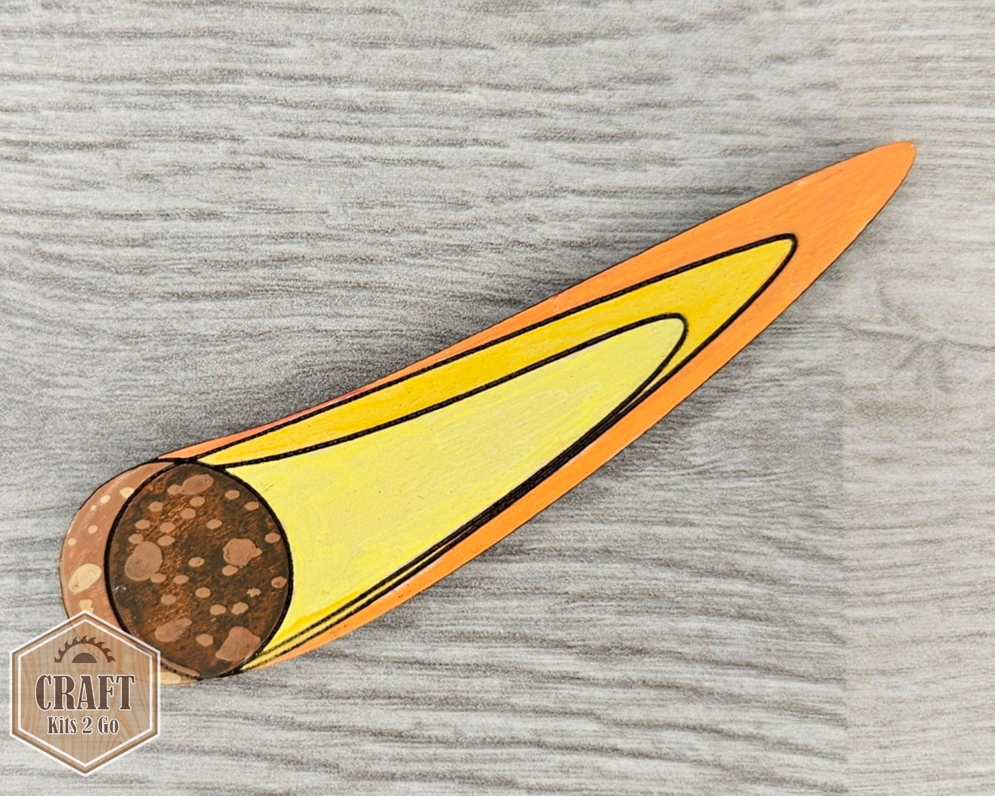 Comet Cutout | Space | Outer Space | Kids Crafts | Wood Shape Cutout | #2225 - Multiple Sizes Available - Unfinished Wood Cutout Shapes