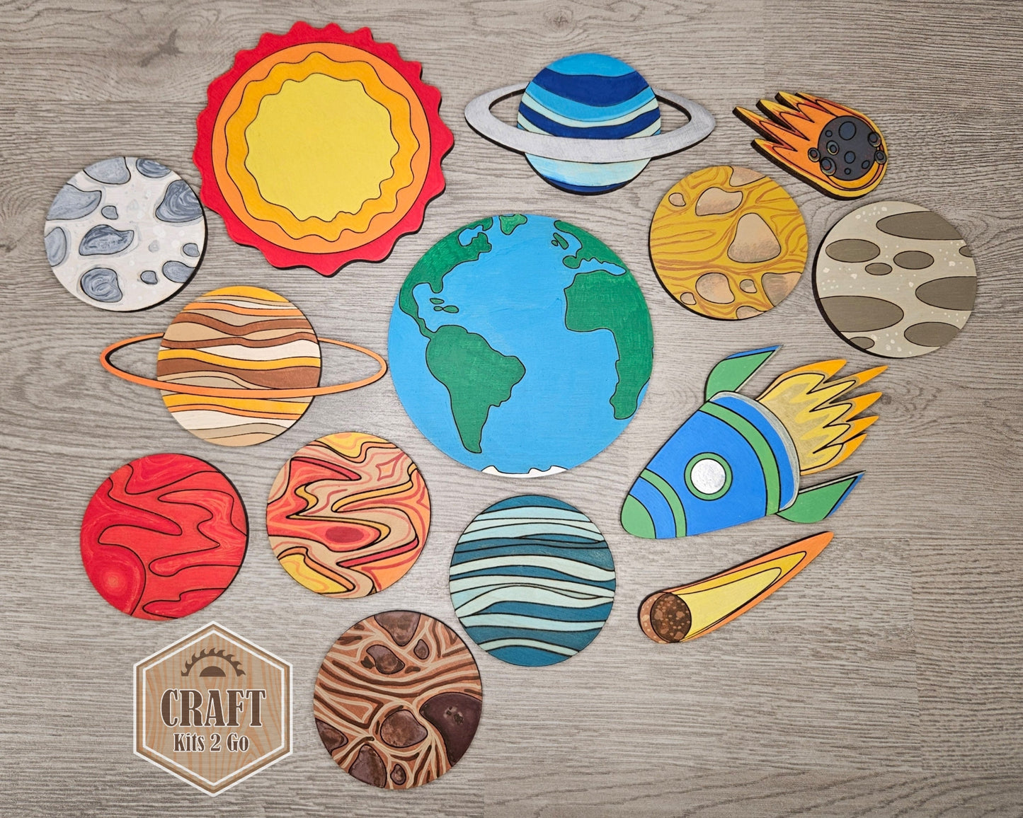 Comet Cutout | Space | Outer Space | Kids Crafts | Wood Shape Cutout | #2225 - Multiple Sizes Available - Unfinished Wood Cutout Shapes
