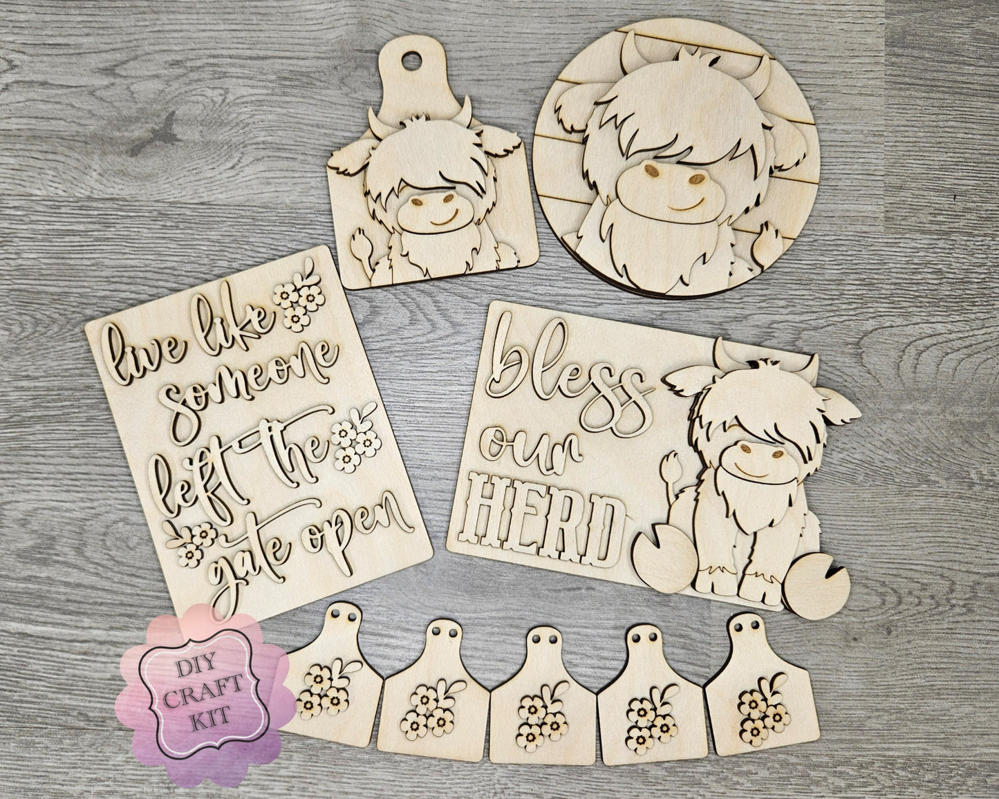 Cow Tag Bunting | #4182