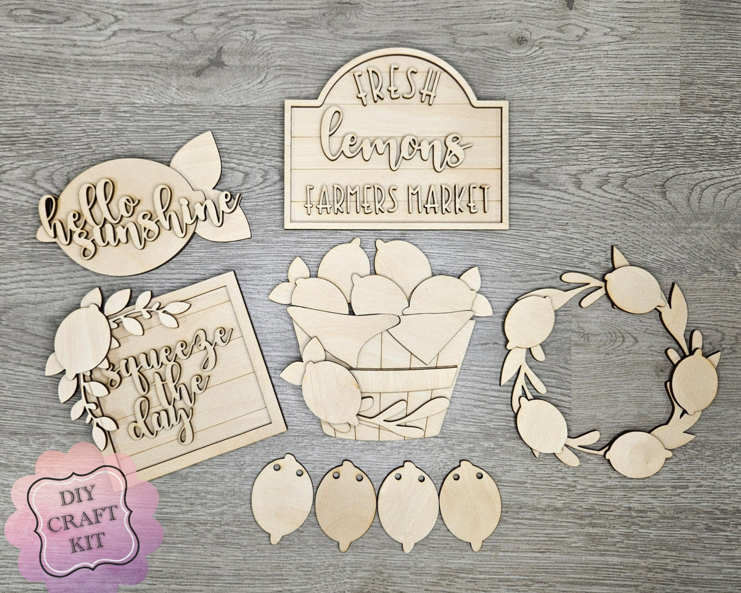 Lemon Basket Decor | #4273