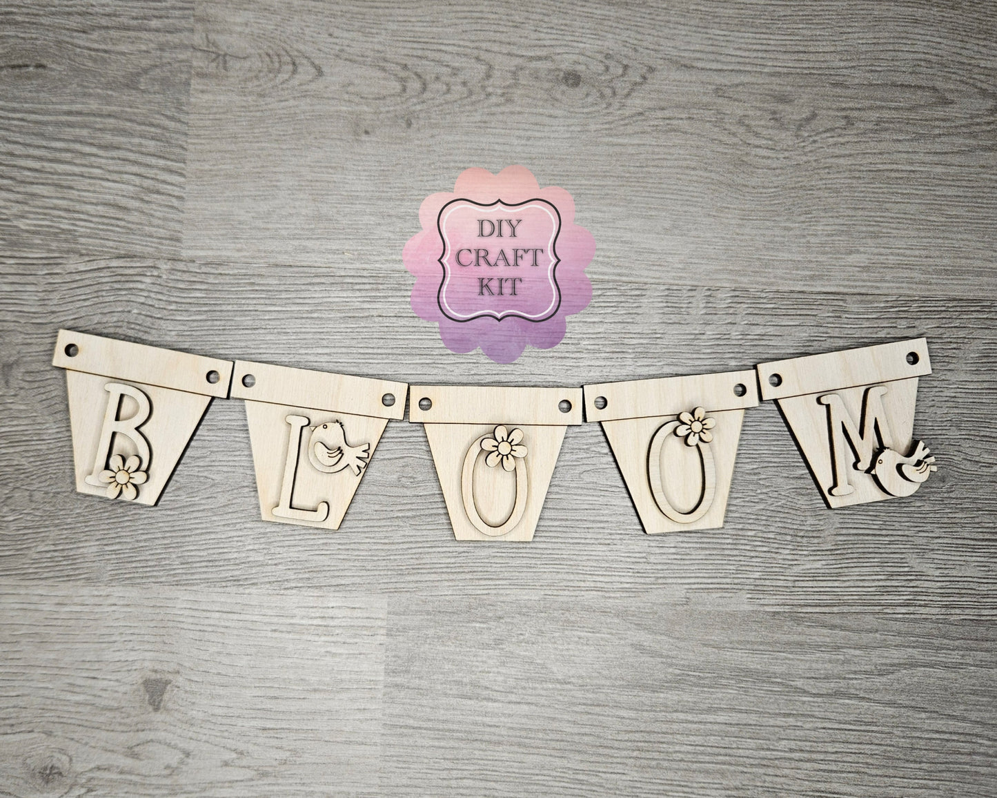 Bloom Spring Flower Bunting | #4638