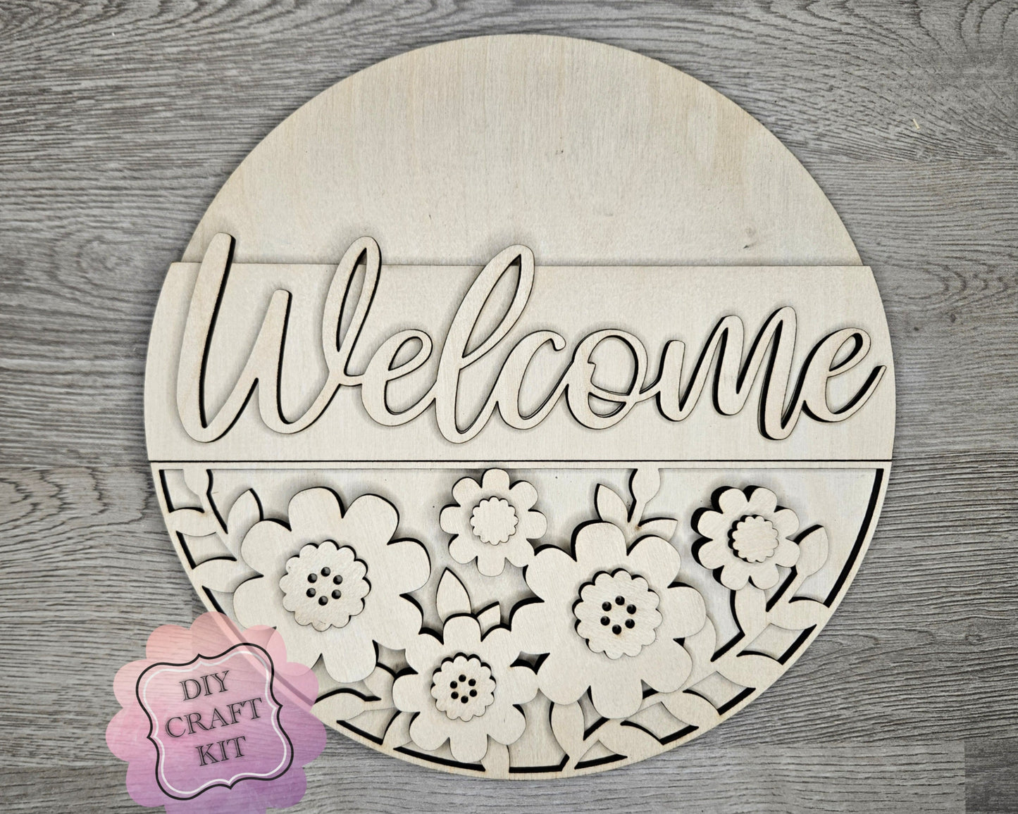 Daisy Welcome Sign | #4631
