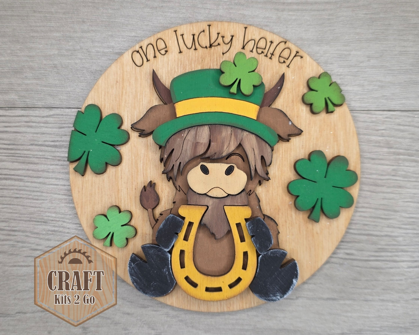 St. Patrick's Day Highland Cow | #3512