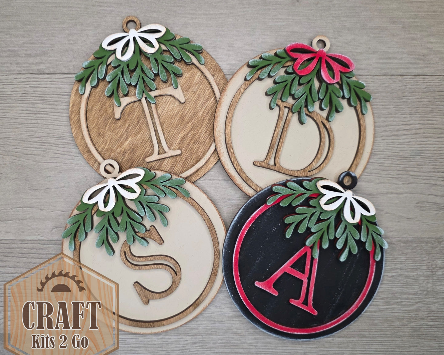 Custom Mistletoe Ornament | #5237