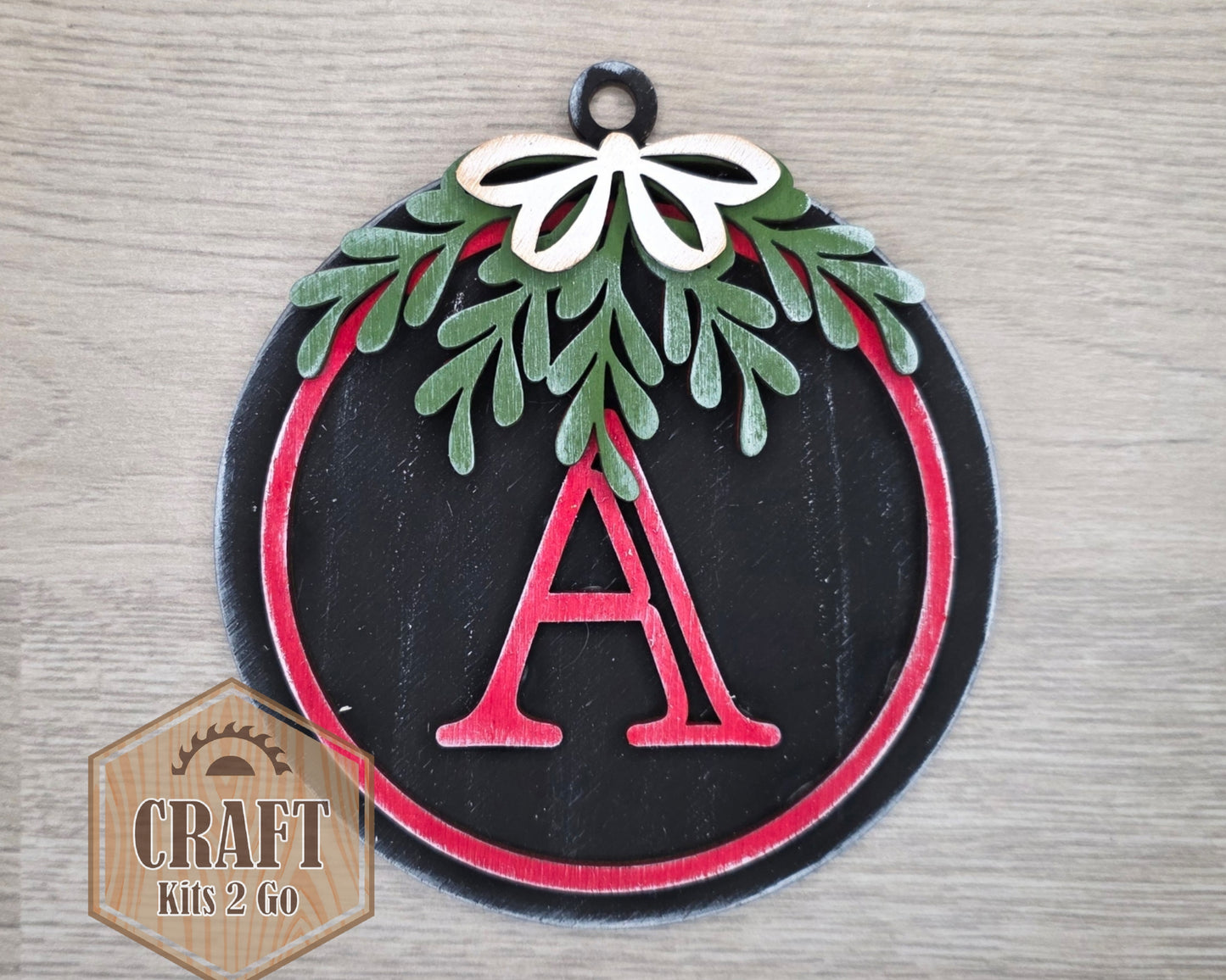 Custom Mistletoe Ornament | #5237
