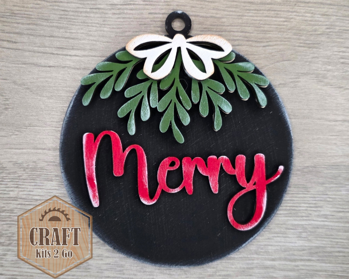 Merry Mistletoe Ornament | #2671