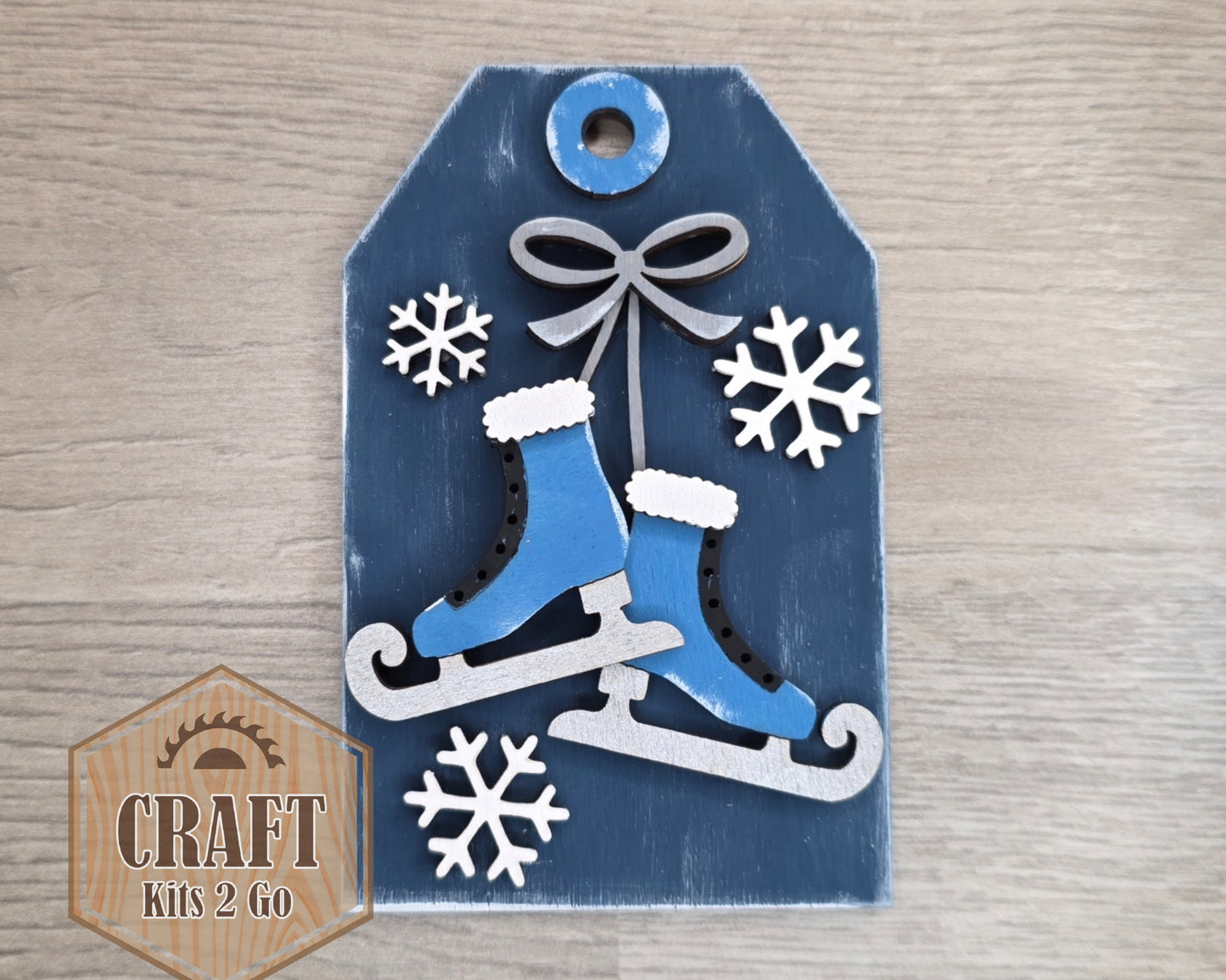 Winter Ice Skates Tag | #3779