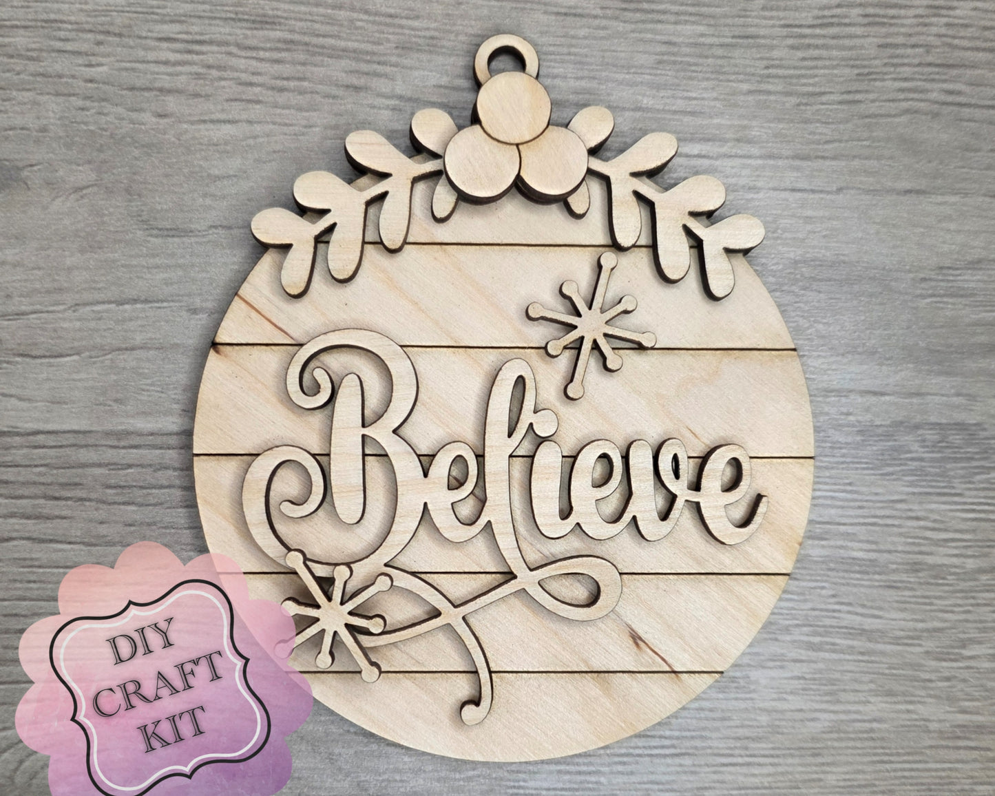 Believe Christmas Ornament  | #5325