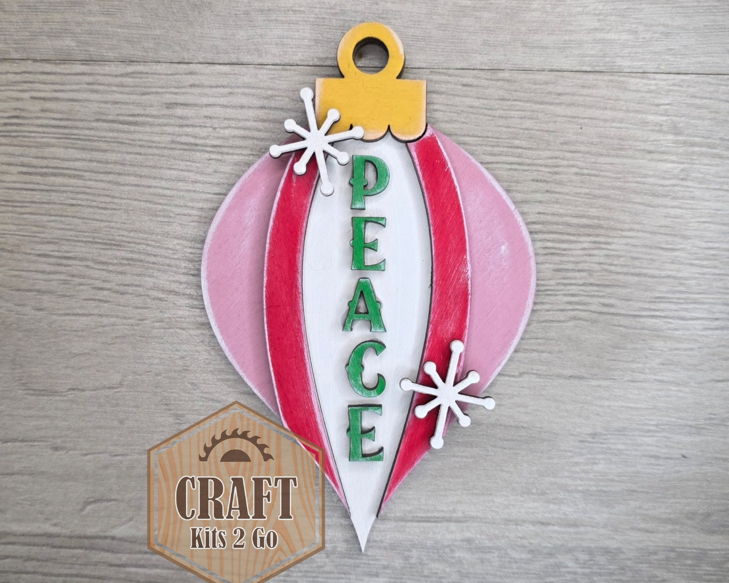 Peace Vintage Christmas Ornament  | #5331