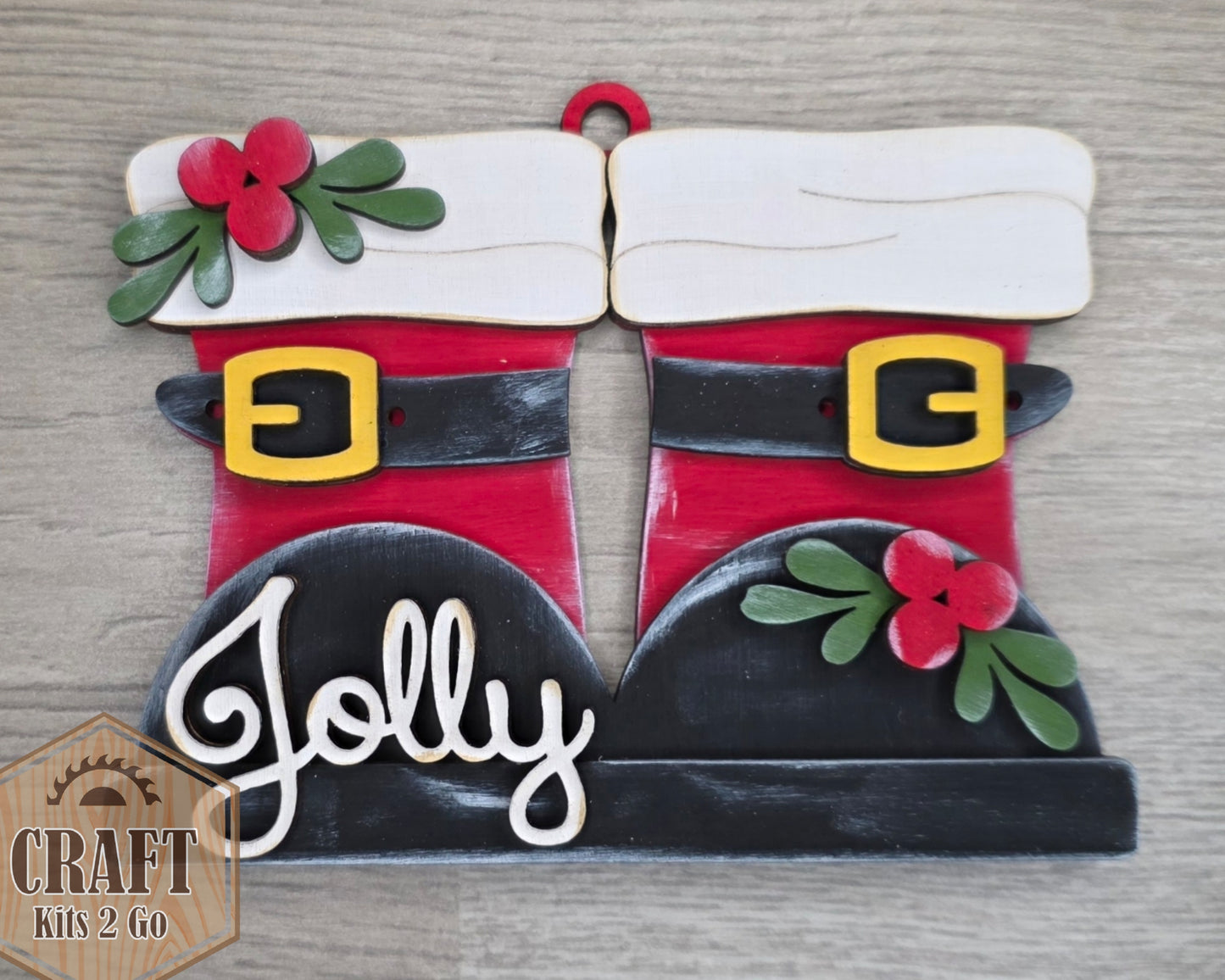 Santa Boots Ornament  | #5334