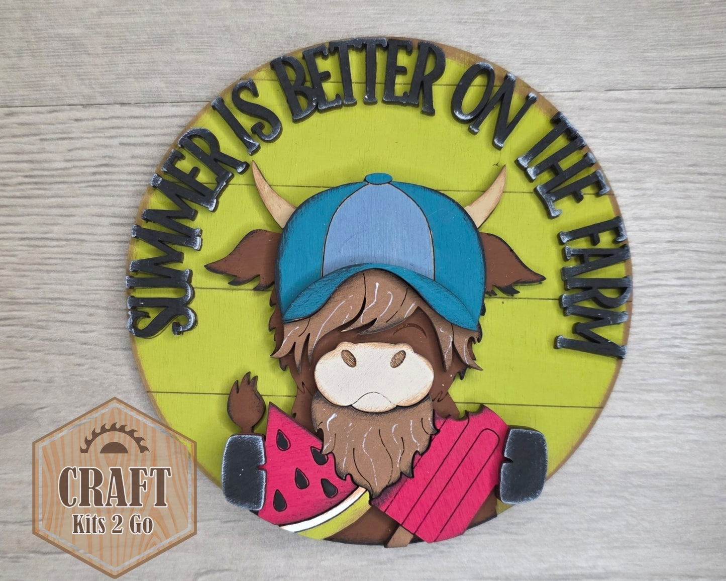 Summertime Highland Cow | #3414