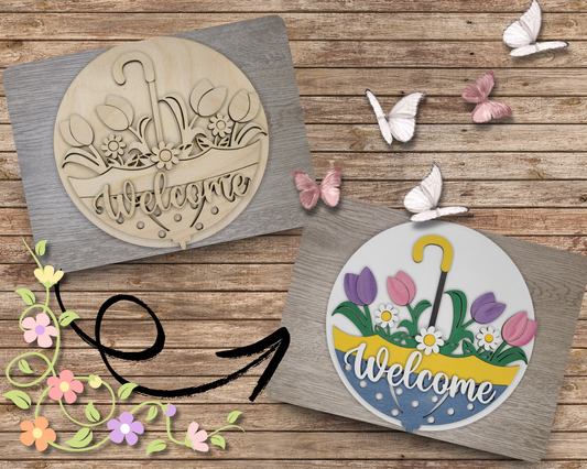 Welcome Spring Sign | #3601