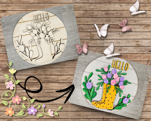 Hello Spring Tulips | #3950
