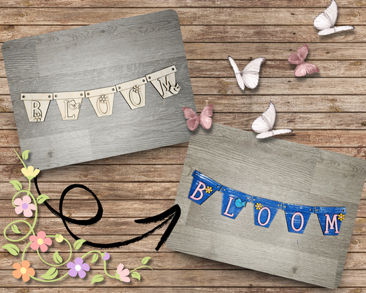 Bloom Spring Flower Bunting | #4638