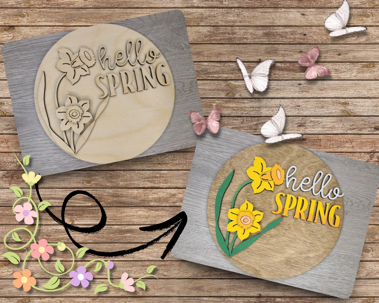 Hello Spring Daffodils | #3598