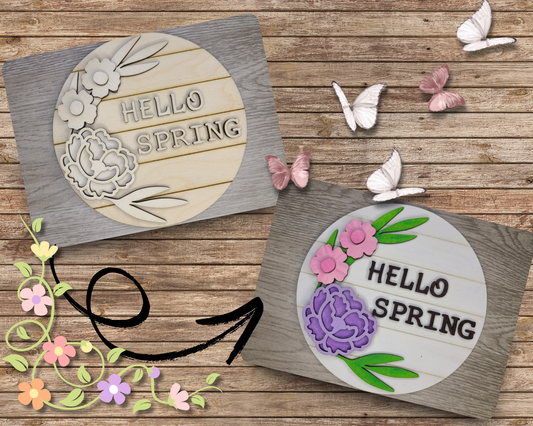 Hello Spring Flowers | #3072