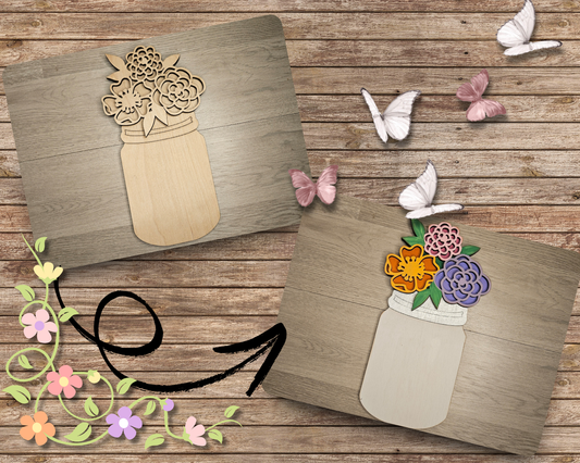 Jar of Spring Flowers | #2746