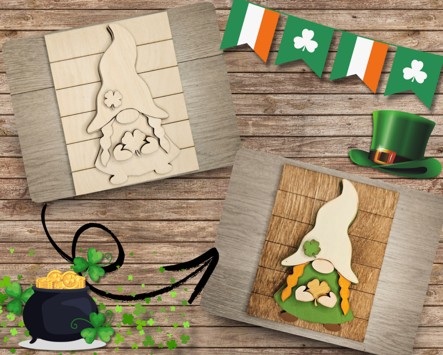 St. Patrick's Day Gnome | #4730