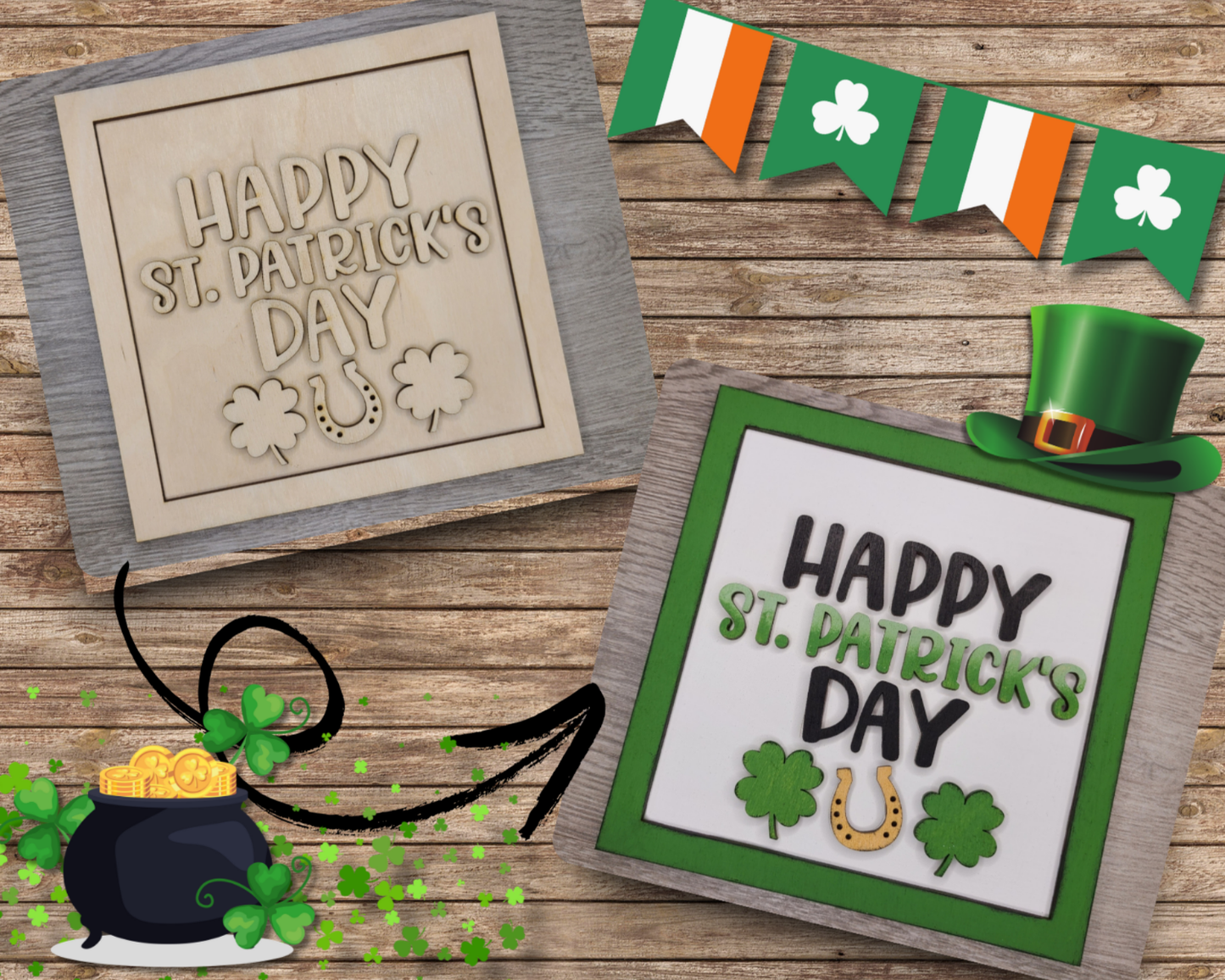 Happy St. Patrick's Day Sign | #2503