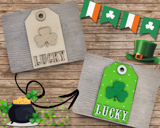 Lucky St. Patrick's Day Tag | #3650