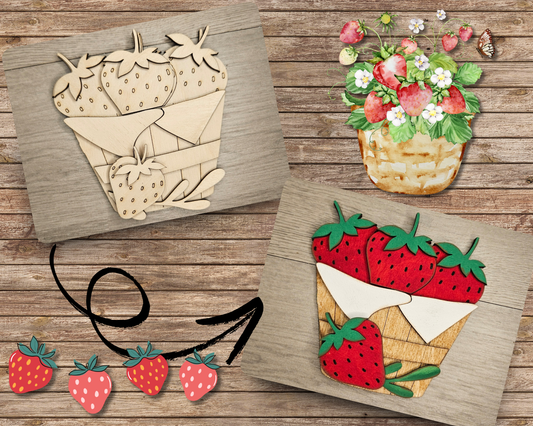 Bucket of Strawberries | #4708