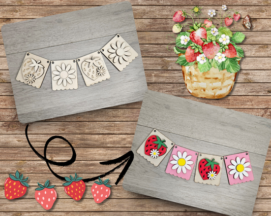 Strawberry Bunting | #4853
