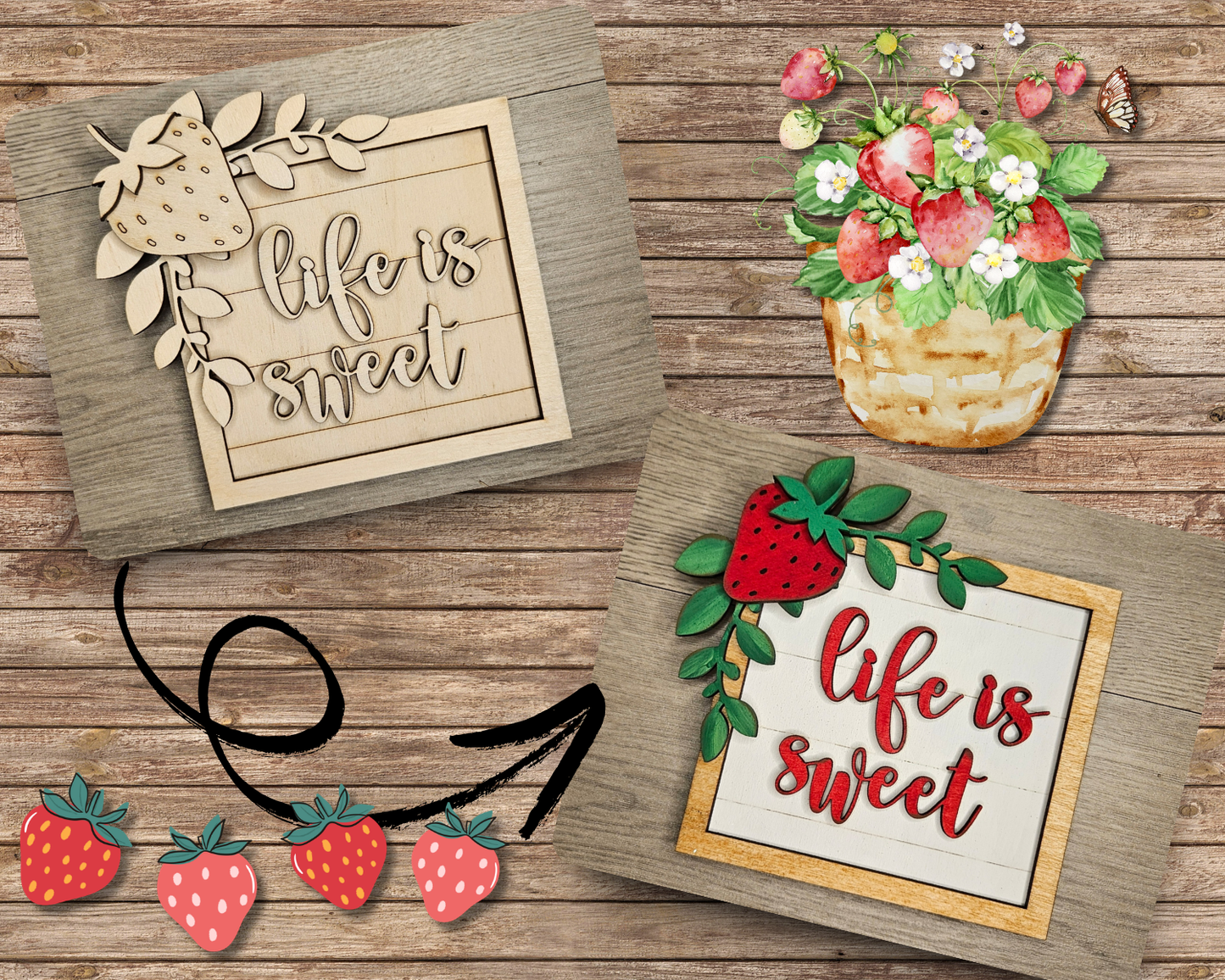 Life is Sweet | Strawberries | #4709