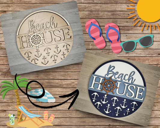 Beach House Sign | #4625