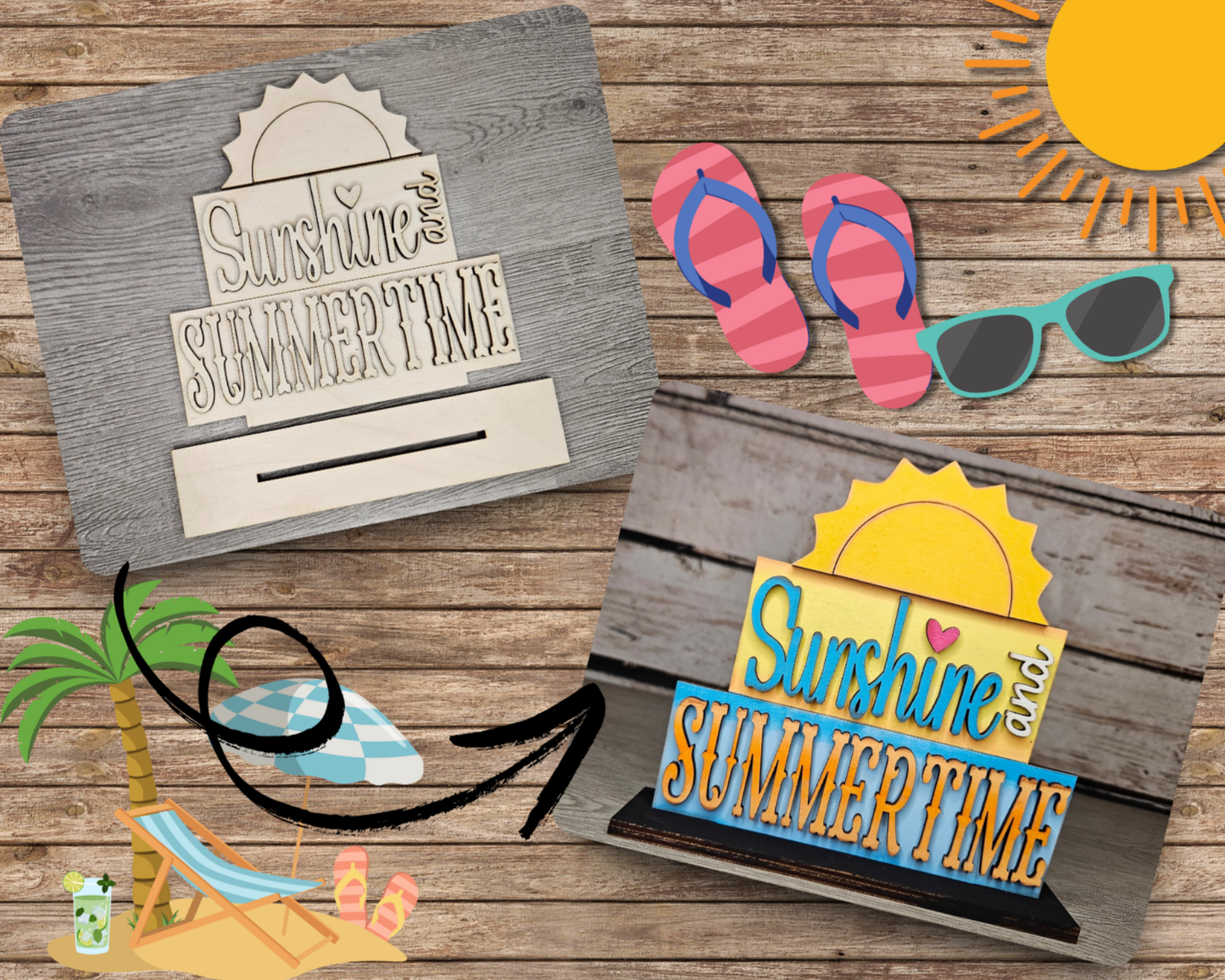 Summer Shelf Sitter | #4642