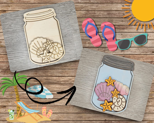 Jar of Sea Shells | #2716