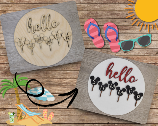 Hello Summer Sign | #2823