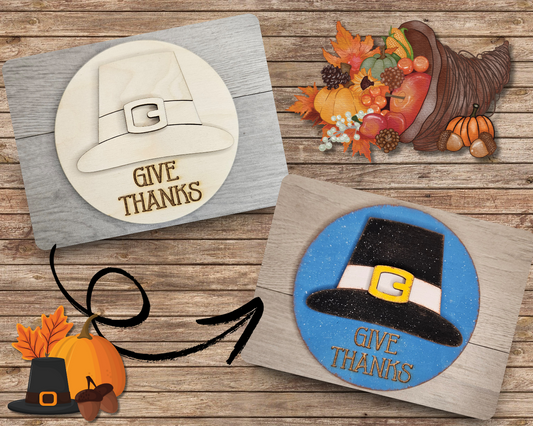 Give Thanks Pilgrim Hat | #4979