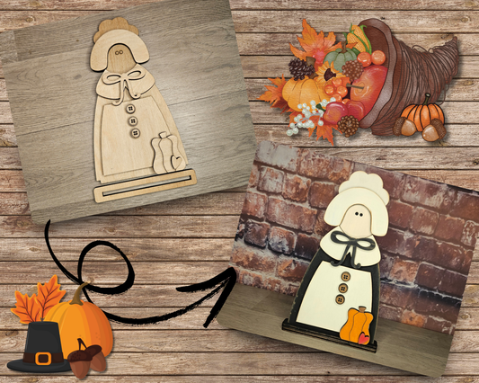 Pilgrim Girl Shelf Sitter | #4474