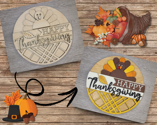 Happy Thanksgiving Sign | #3731
