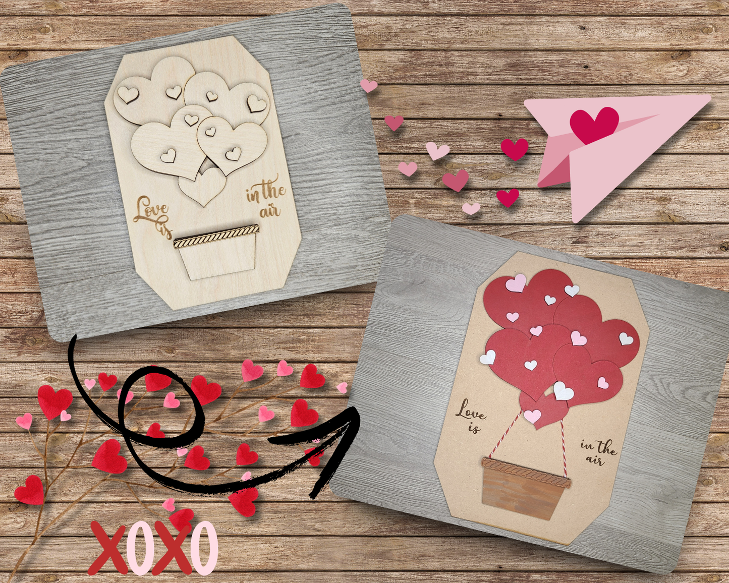 Valentine Hot Air Balloon | #2485