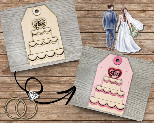 Wedding Cake Tag | #4022